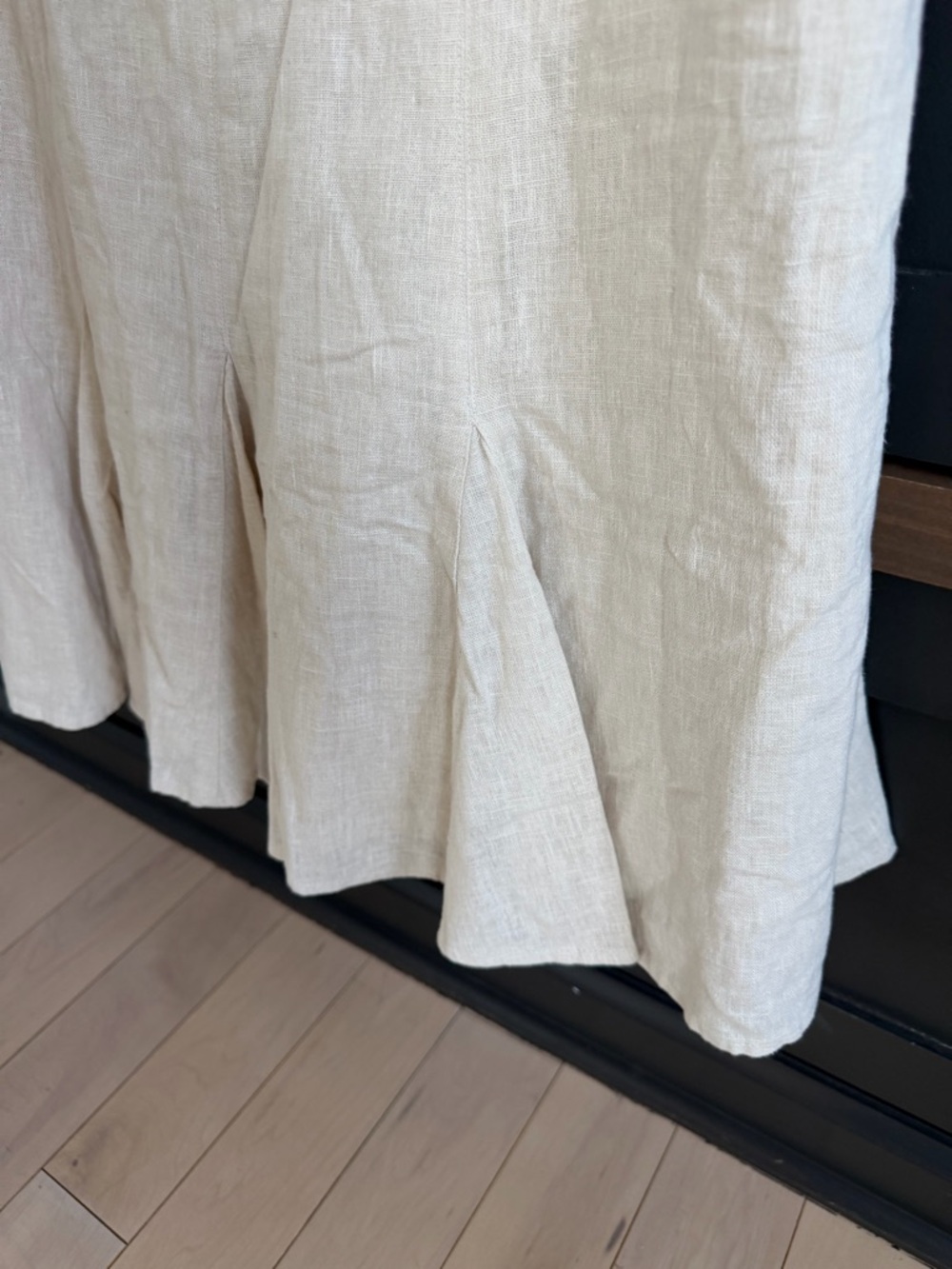 Abercrombie & Fitch Pleated Linen Mini Dress | XL - Picture 4 of 9